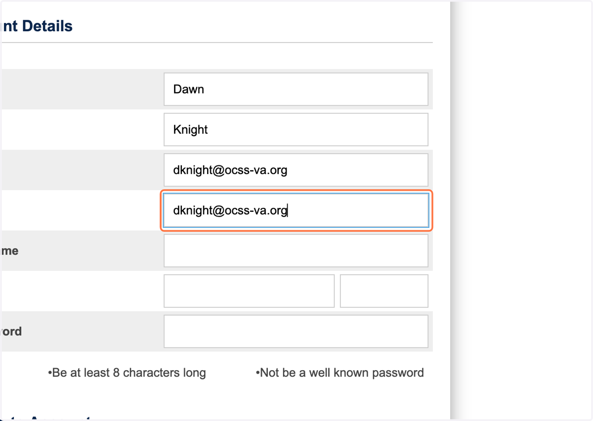 Confirm email