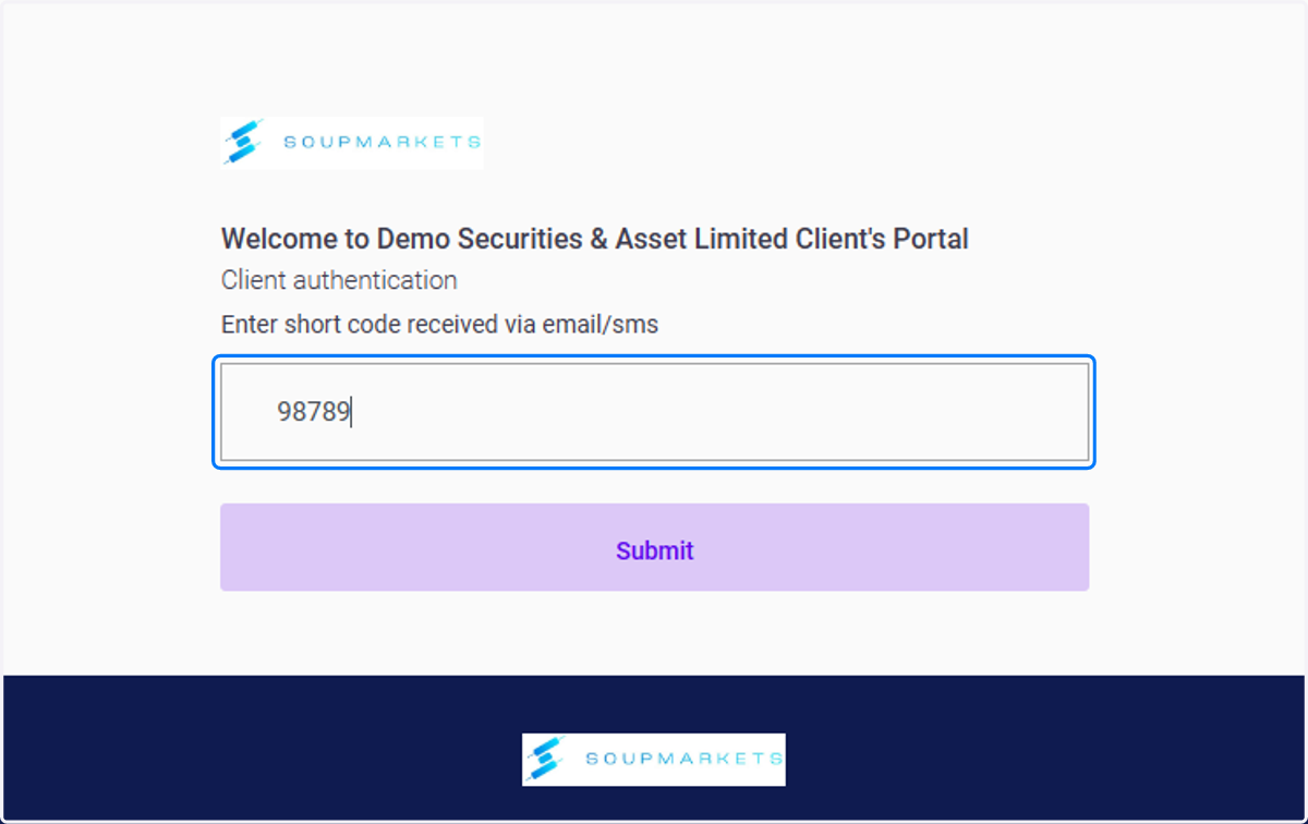 Input Verification Code