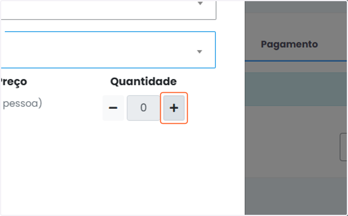 Selecione a quantidade de passageiros