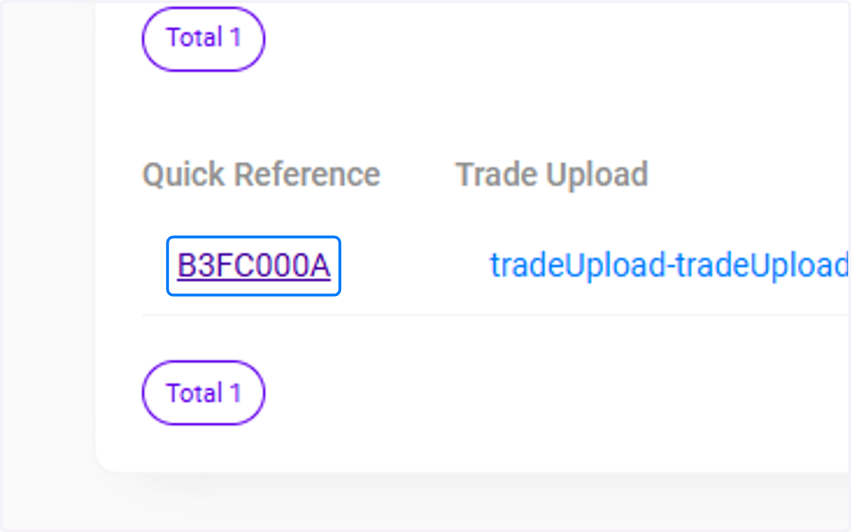 Quick Reference Code