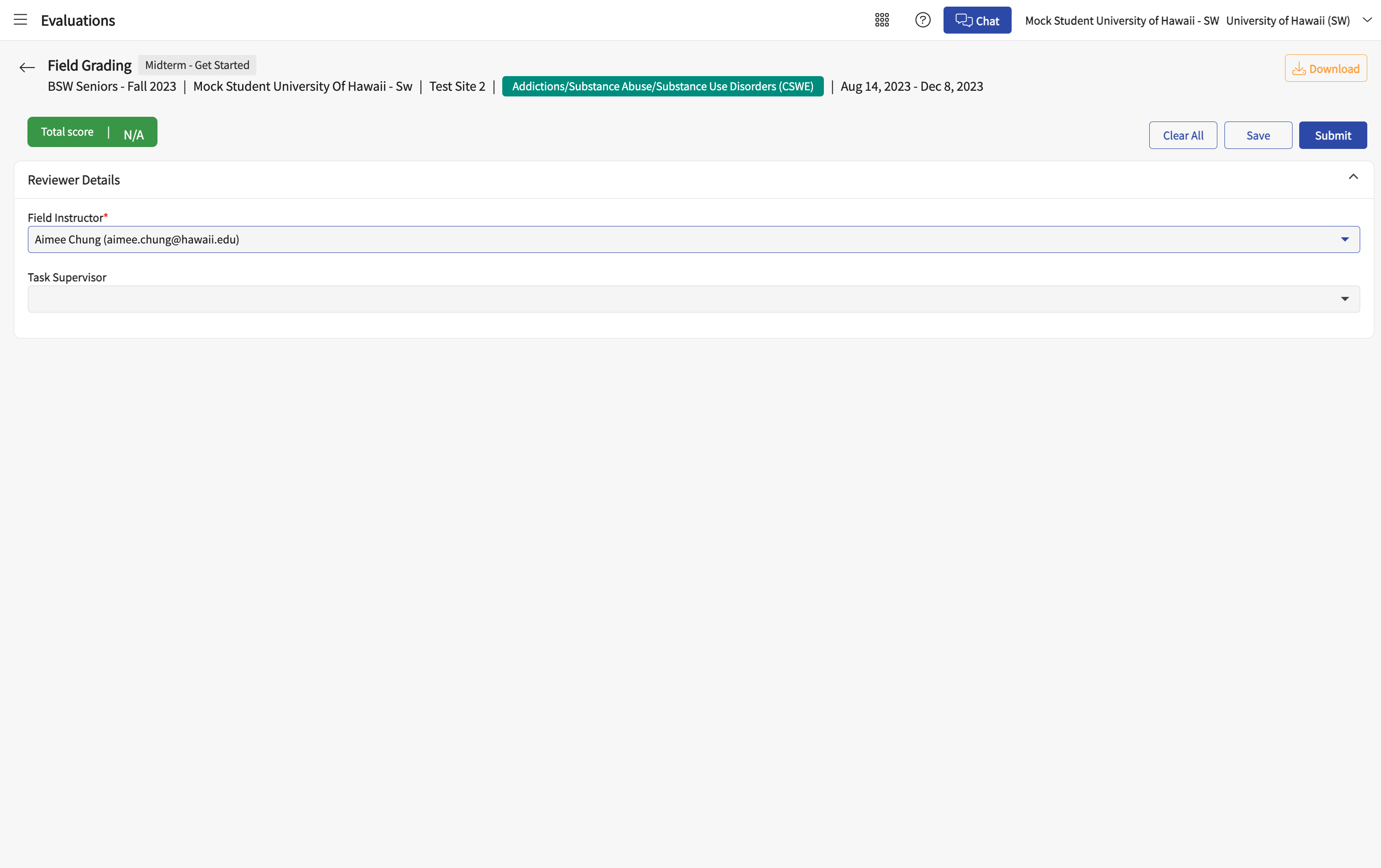 Click on the dropdown arrow