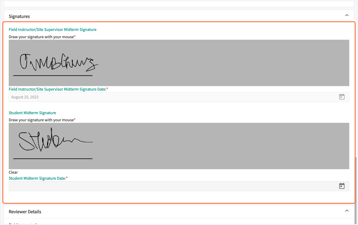 Electronically sign the form