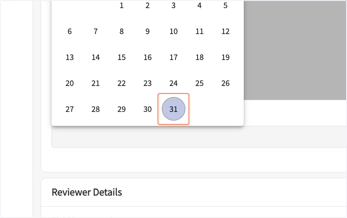 Select the date