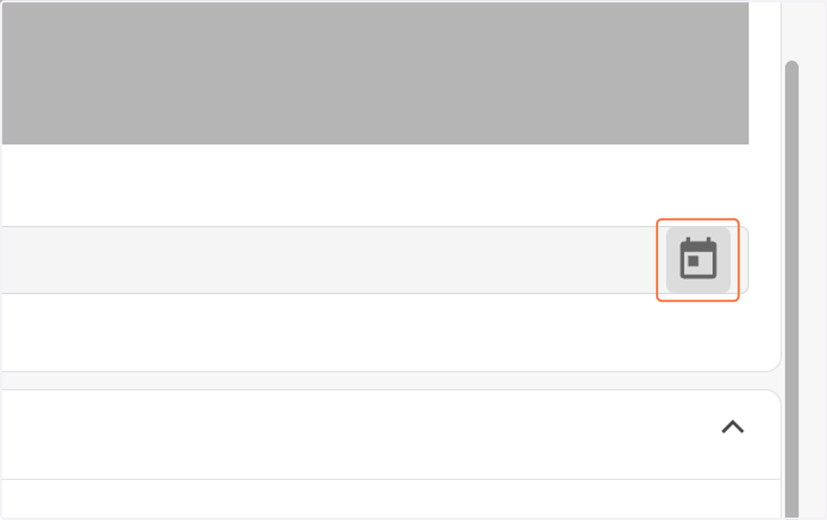 Click on the calendar icon to select the signature date.
