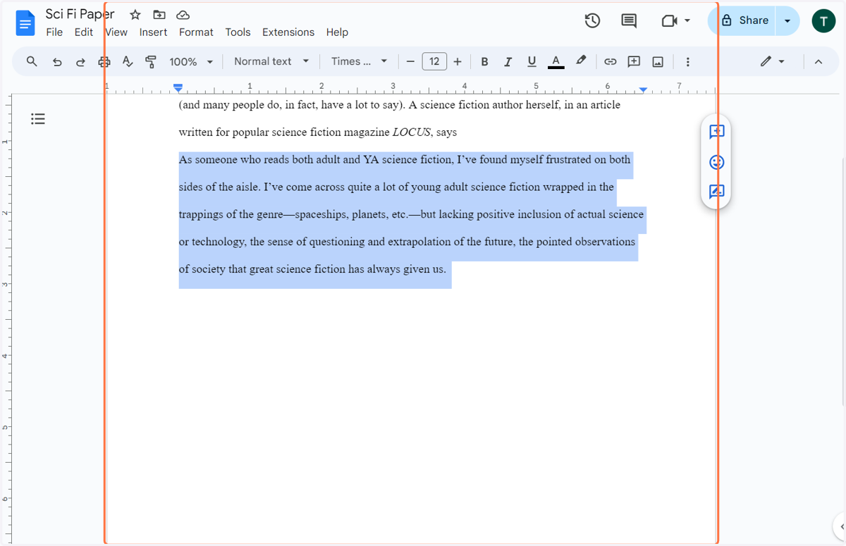 Highlight the quote.