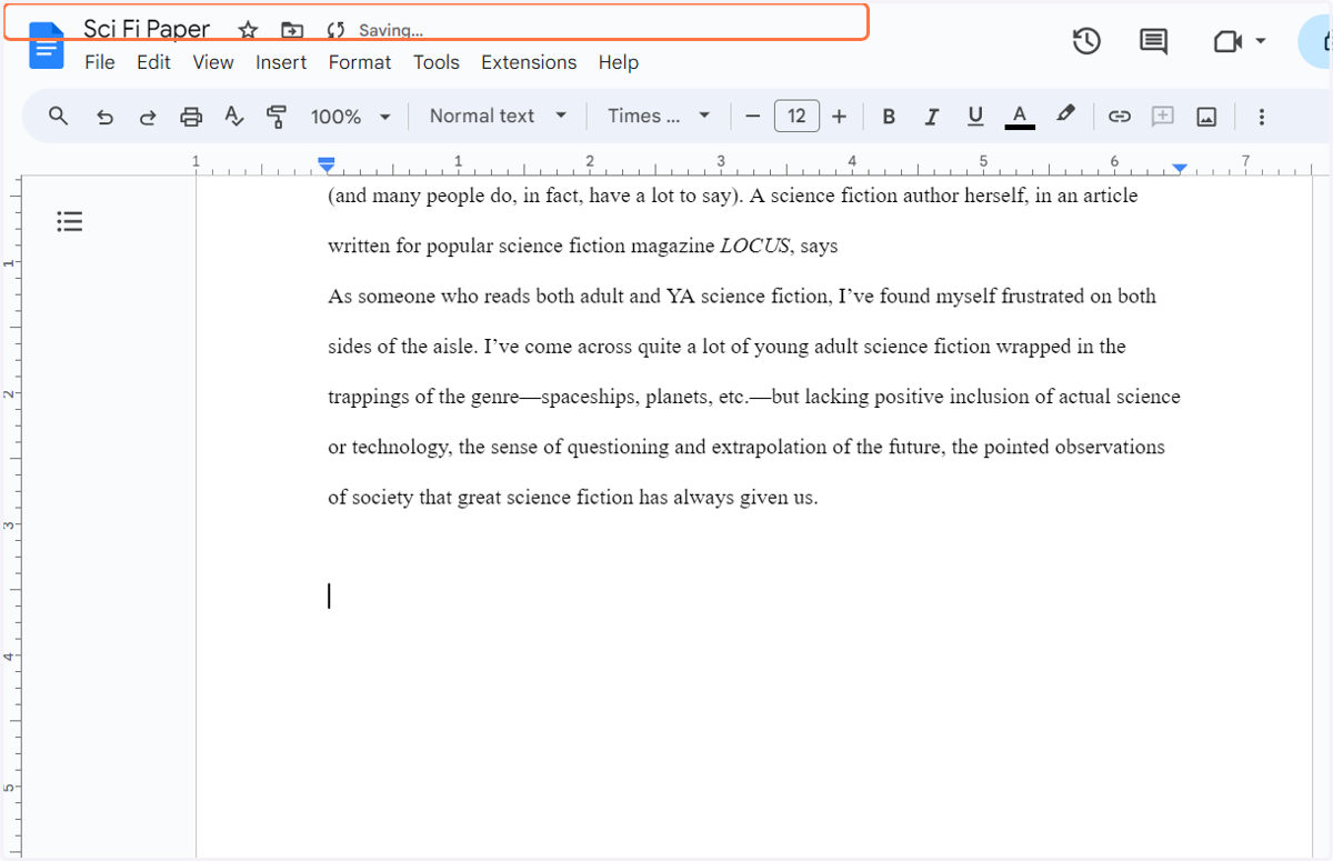 Paste your quote into the paper.