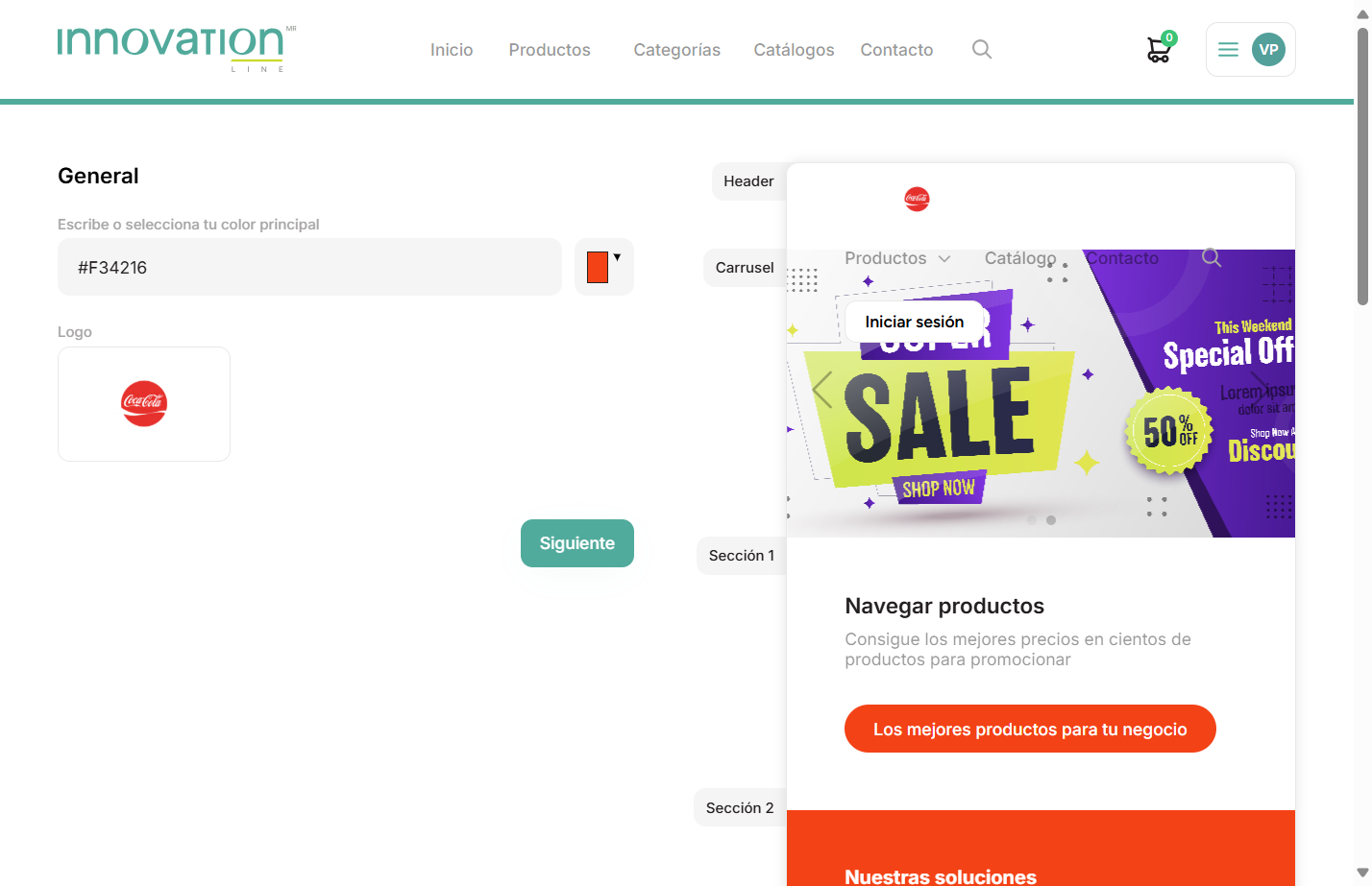 Así, continua con cada parte dónde te iremos guiando con las preguntas y seguirás visualizando el despliegue del lado derecho
