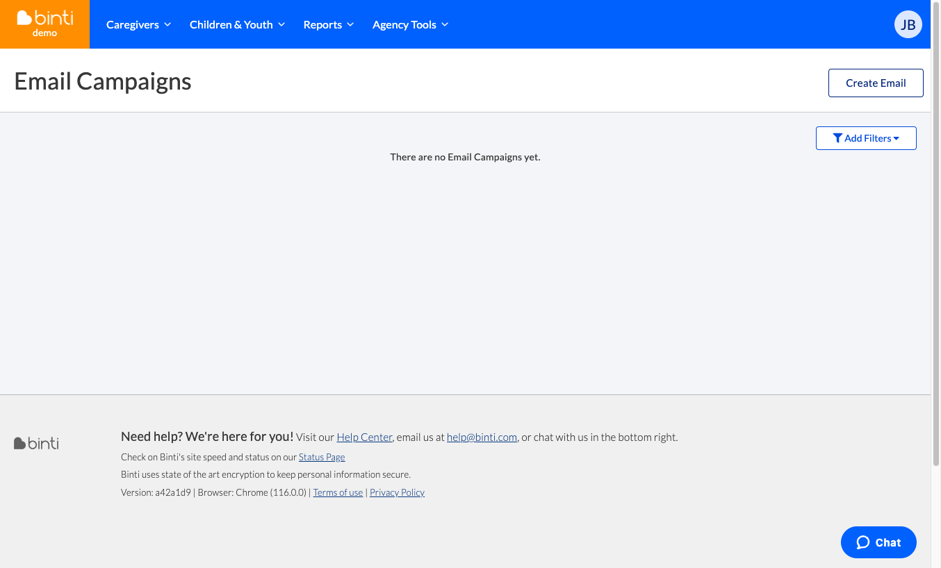 Click on Create Email