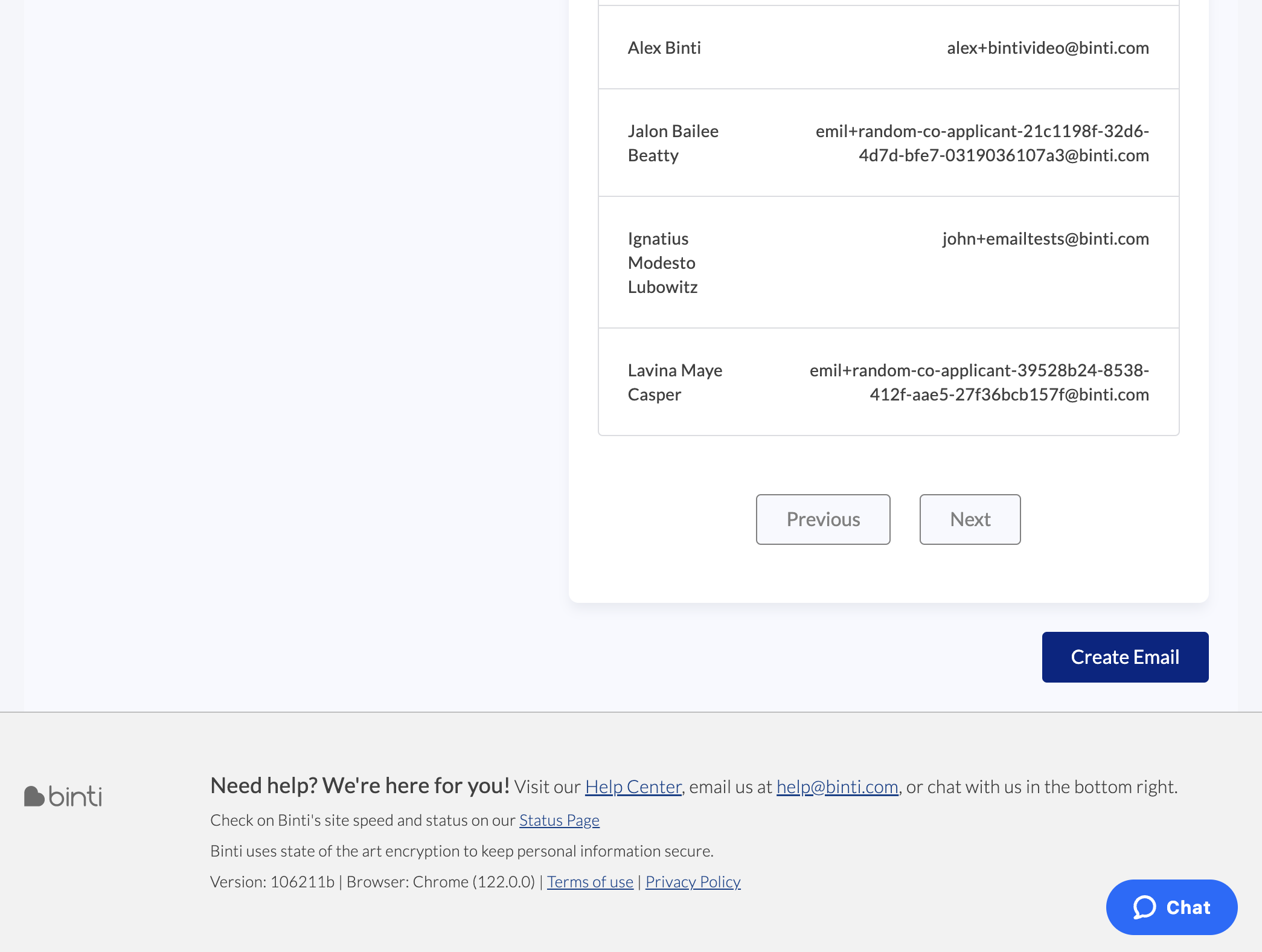 Click 'Create Email'