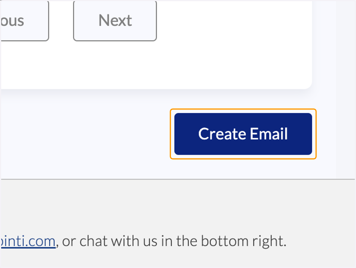 Click 'Create Email'