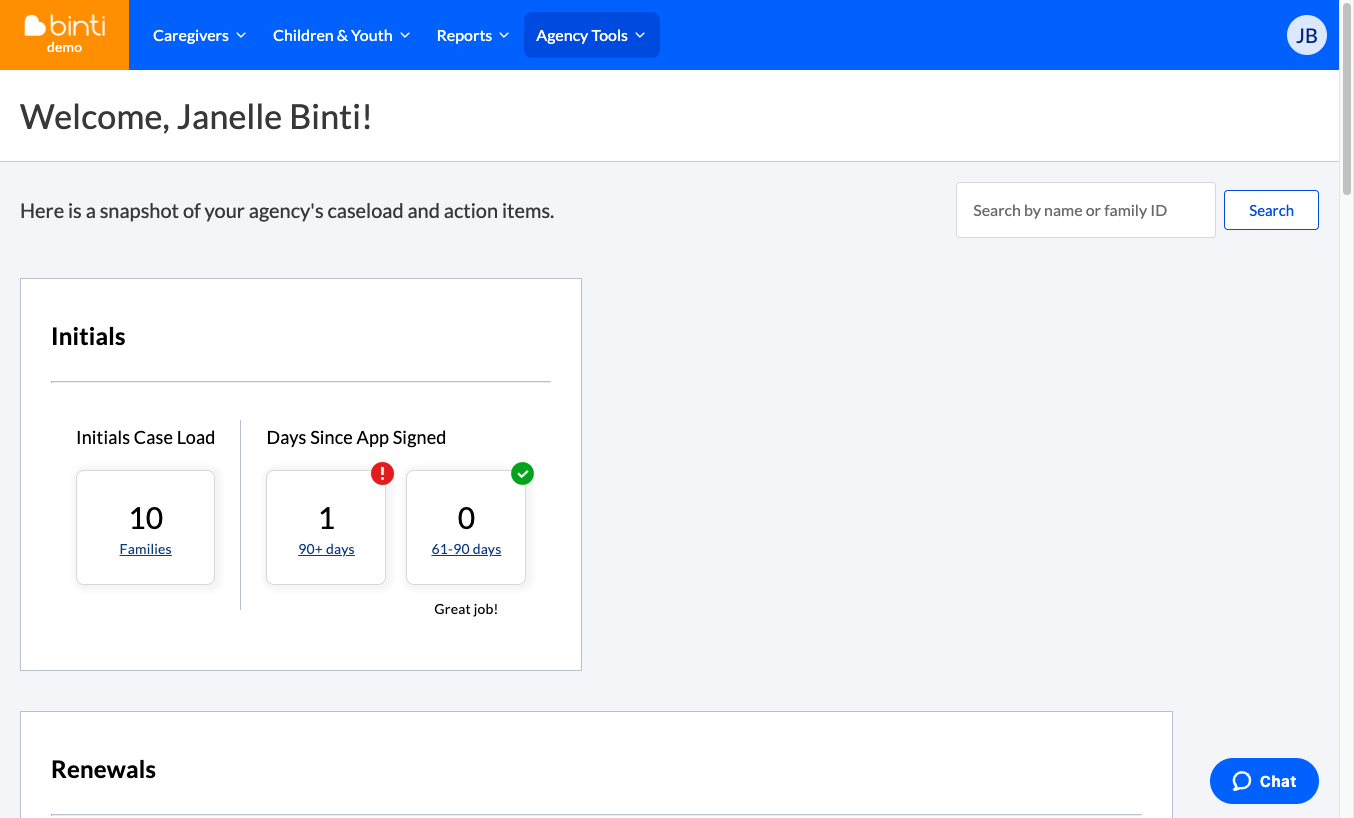 Click on Agency Tools