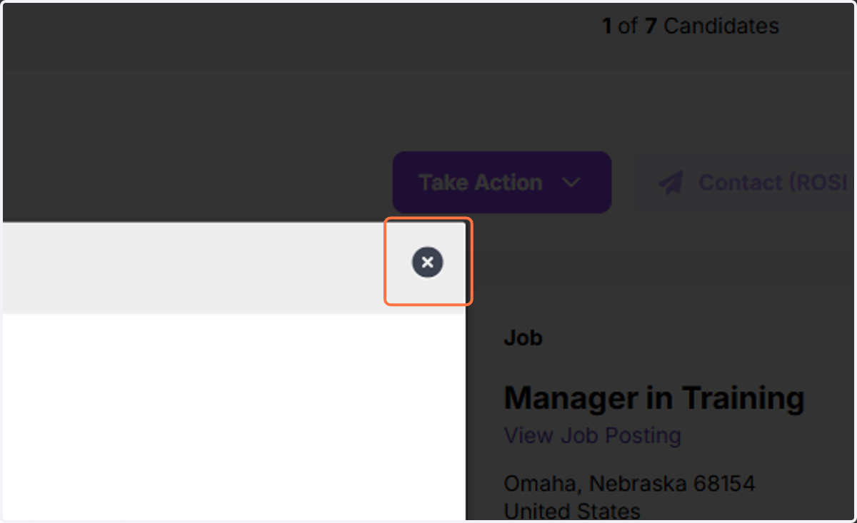 Click on the X to close the preview