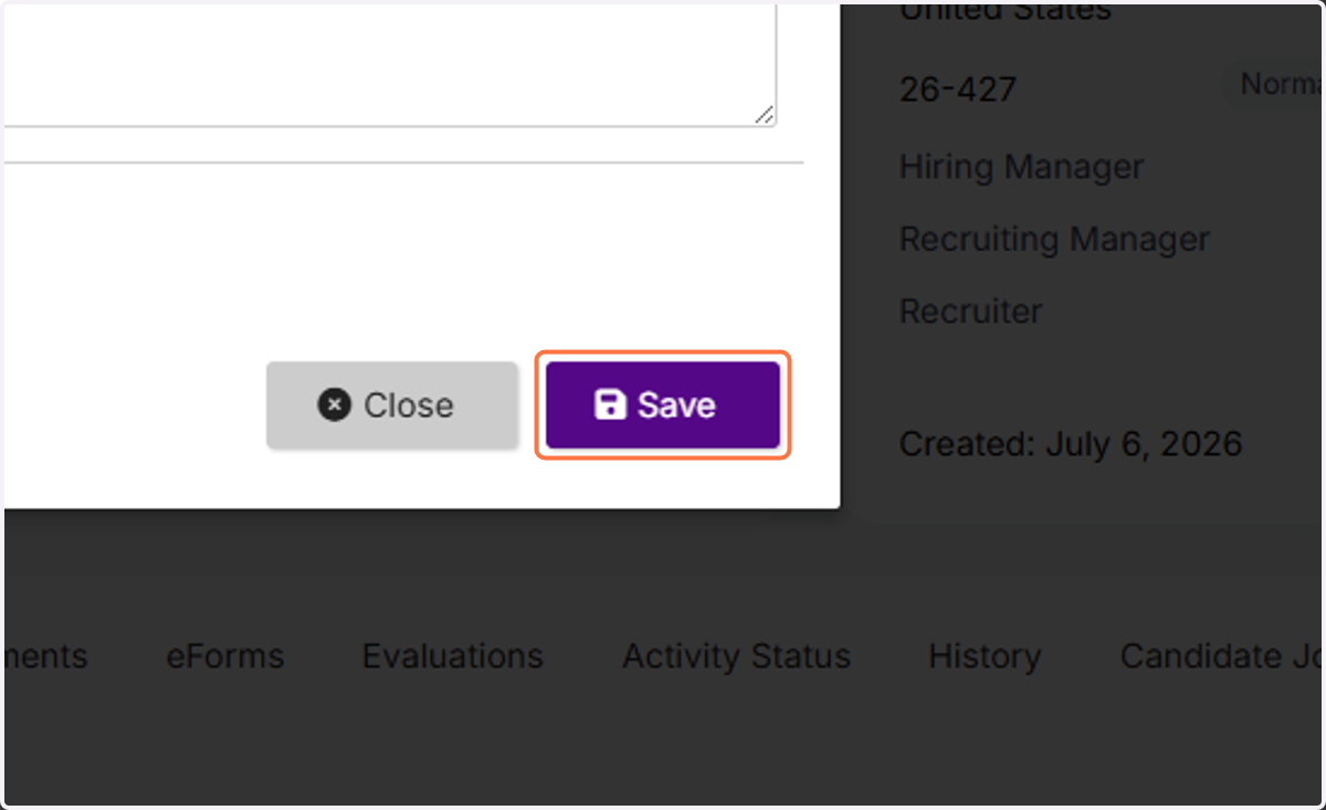 Click on Save