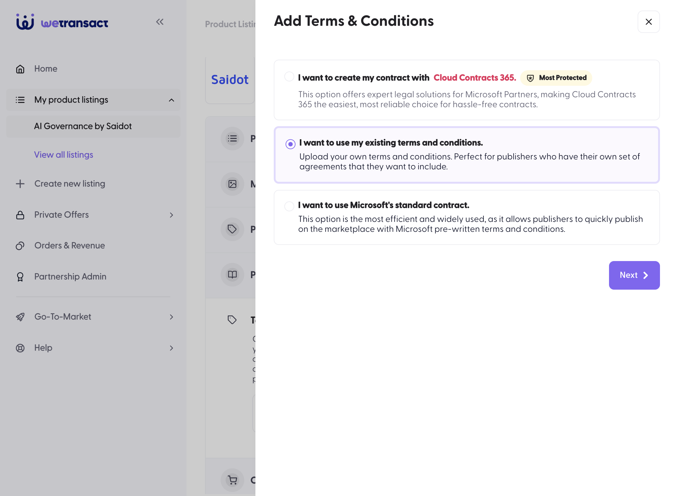 Step 1 screenshot