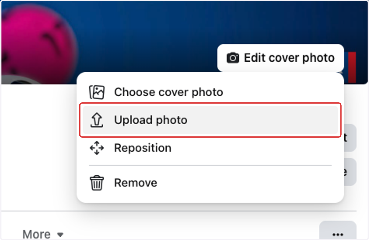 Click on Upload photo