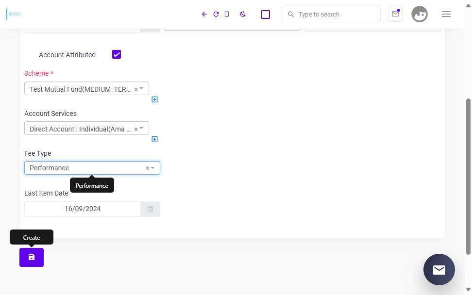 Click on Create