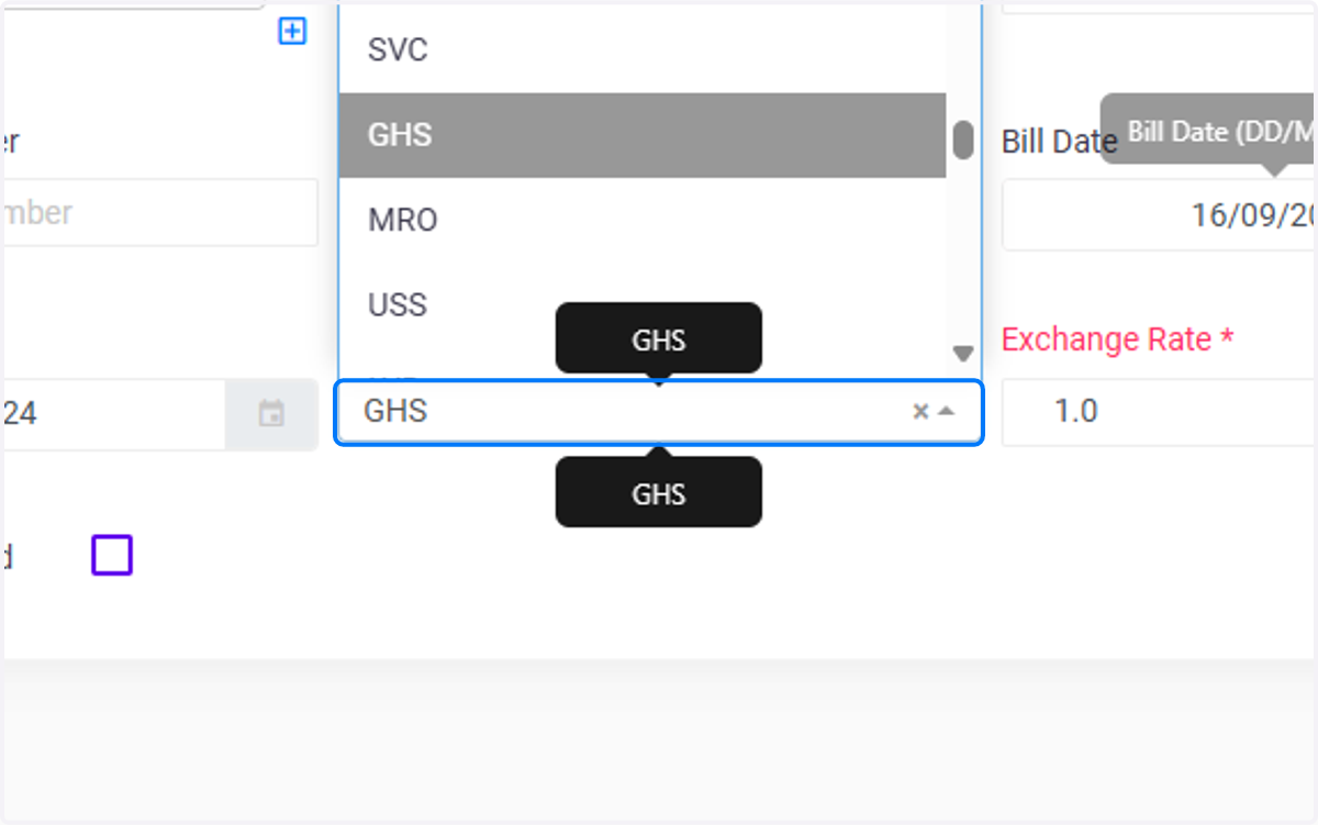 Click on GHS