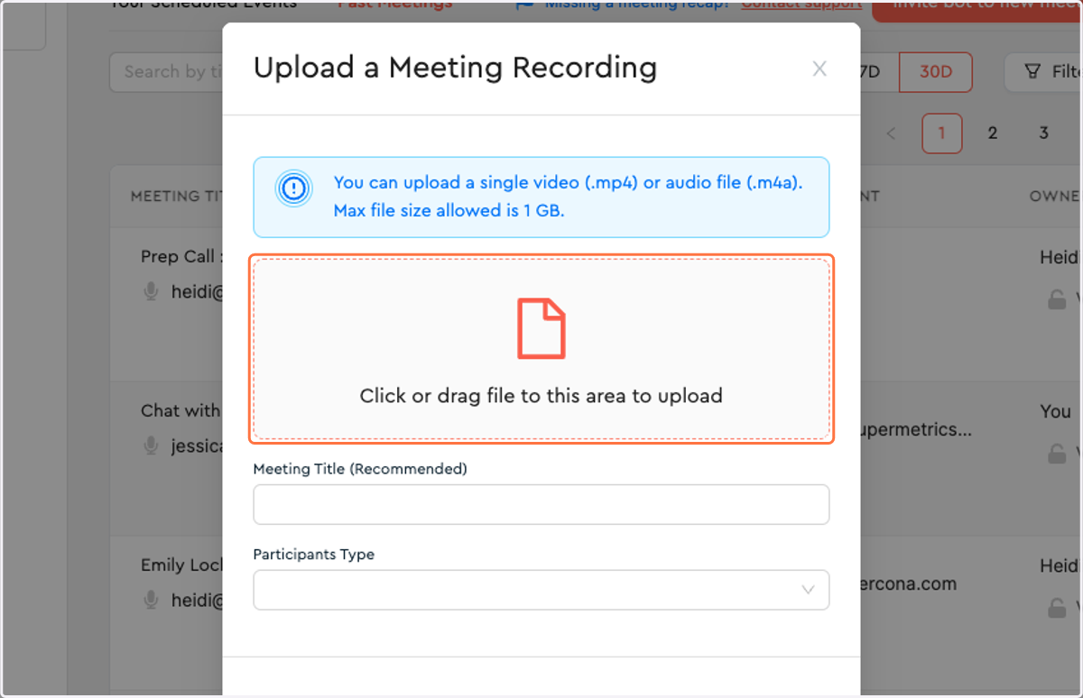 Click on Click or drag file to this area to upload.