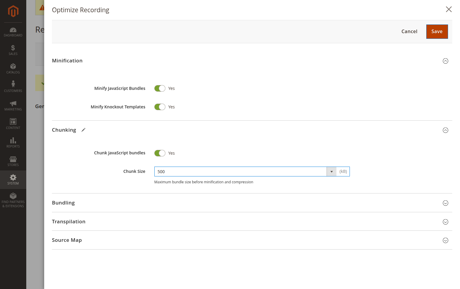 When done making changes, Click on Save