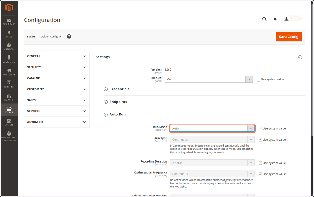 Click highlighted dropdown