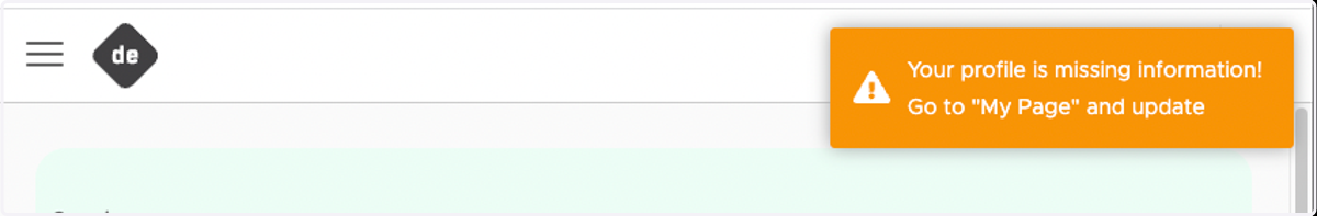 In the web-page, you are now redirected to the list of events