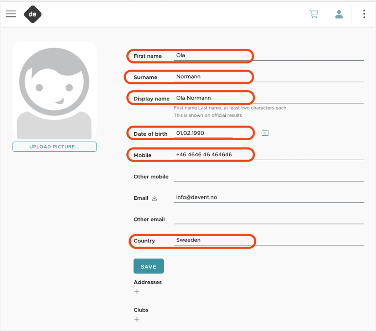 Add requested information