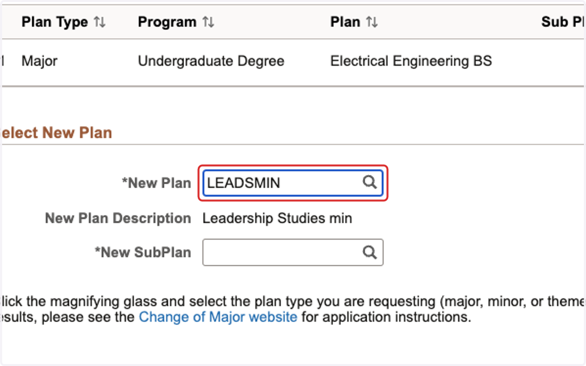 Click on *New Plan