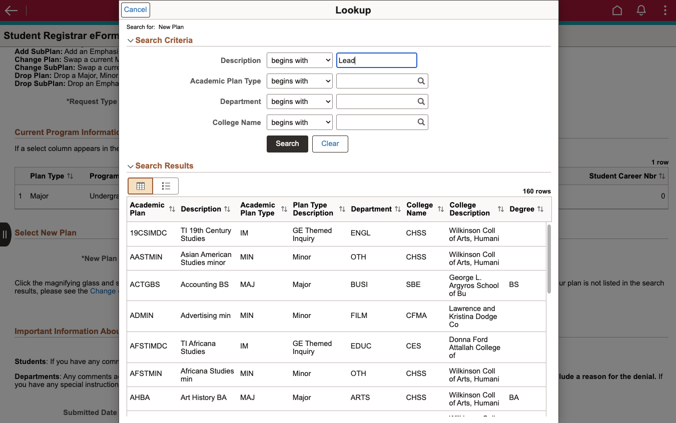 Using keywords, search the program you would like to add