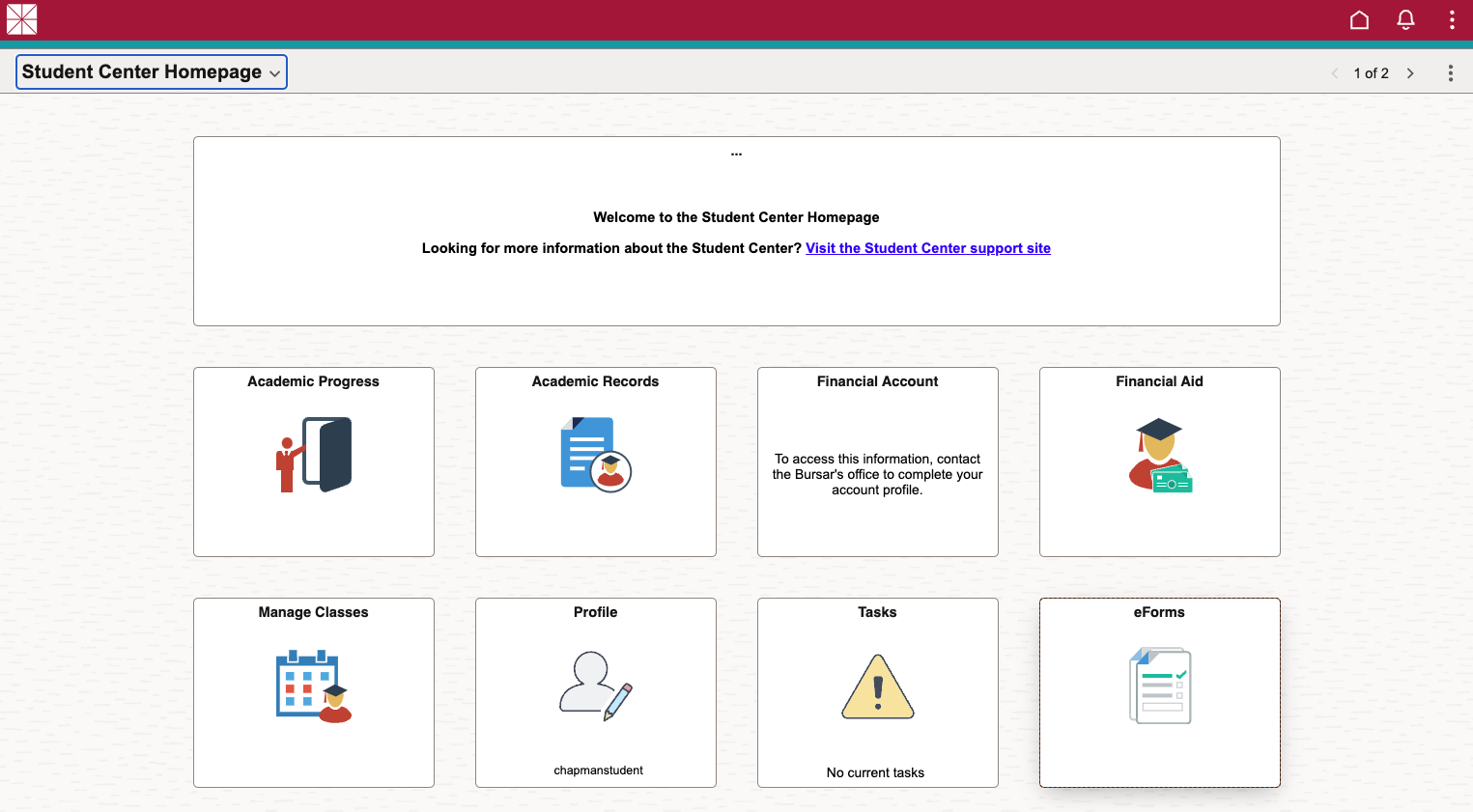 Click on eForms