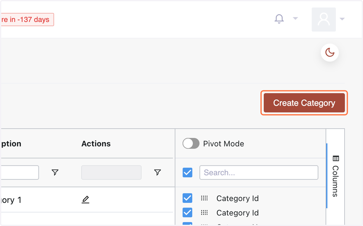 Click "Create Category."
