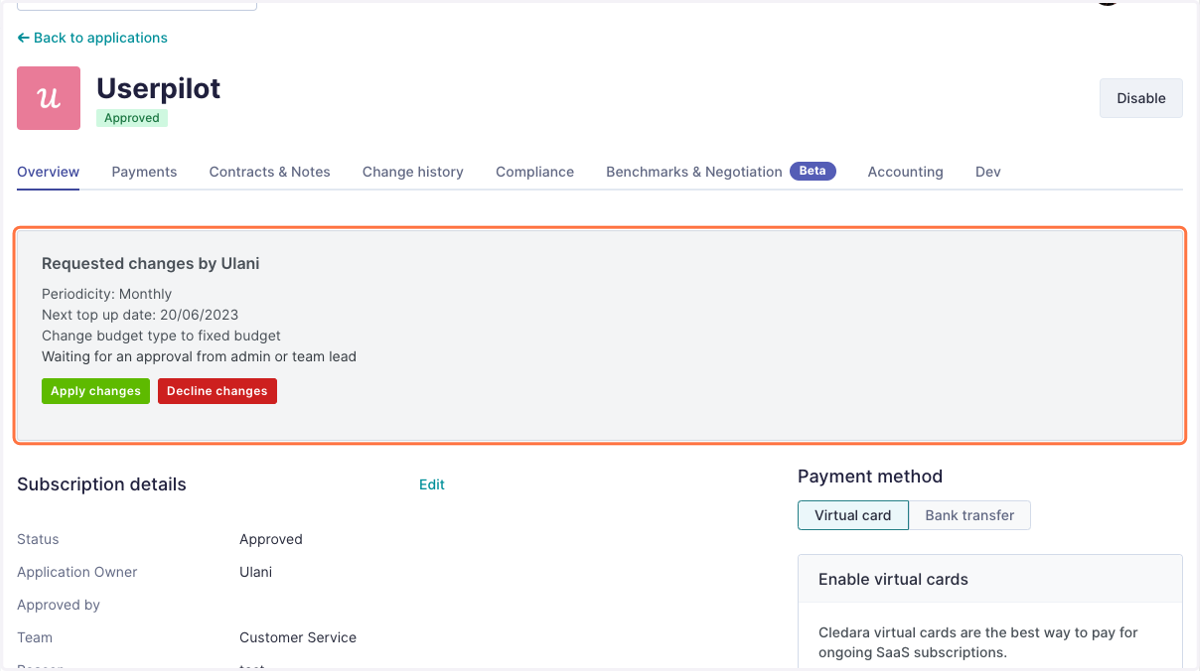 Review the changes requested.