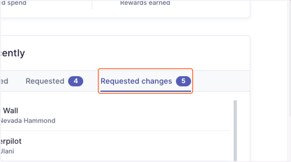 Head to Dashboard > Recently > Requested changes