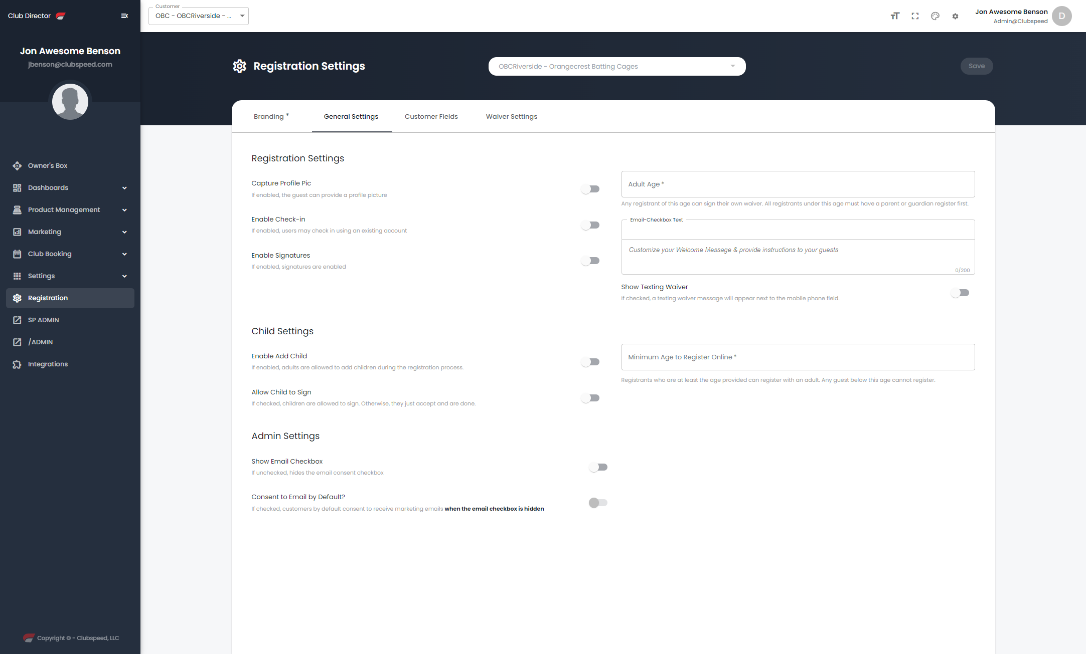 Configure addtional settings