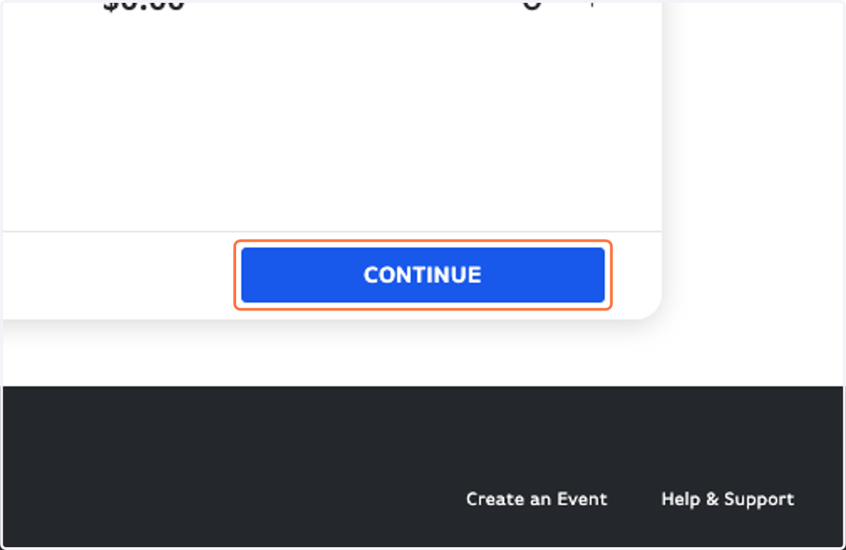 Click on CONTINUE