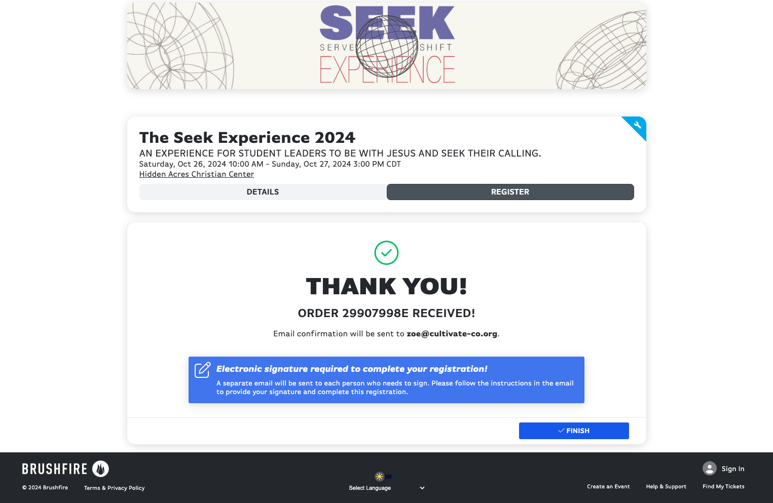 Click on FINISH and you are DONE!!