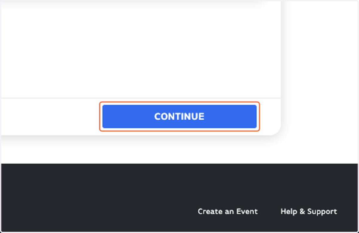 Click on CONTINUE