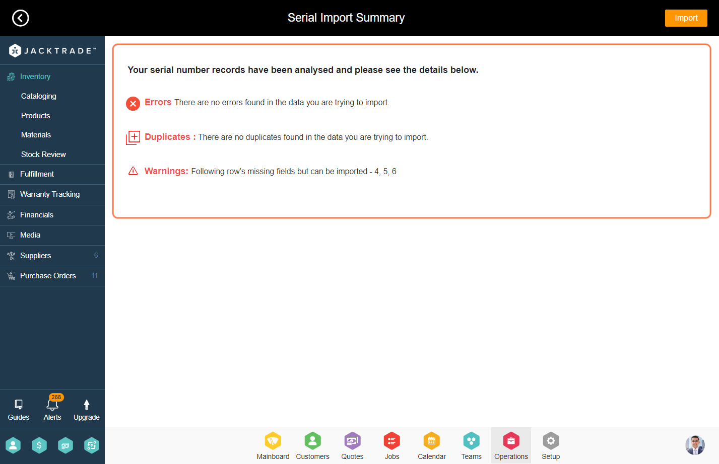 Click on Your serial number records have been analysed and please see the details below.…