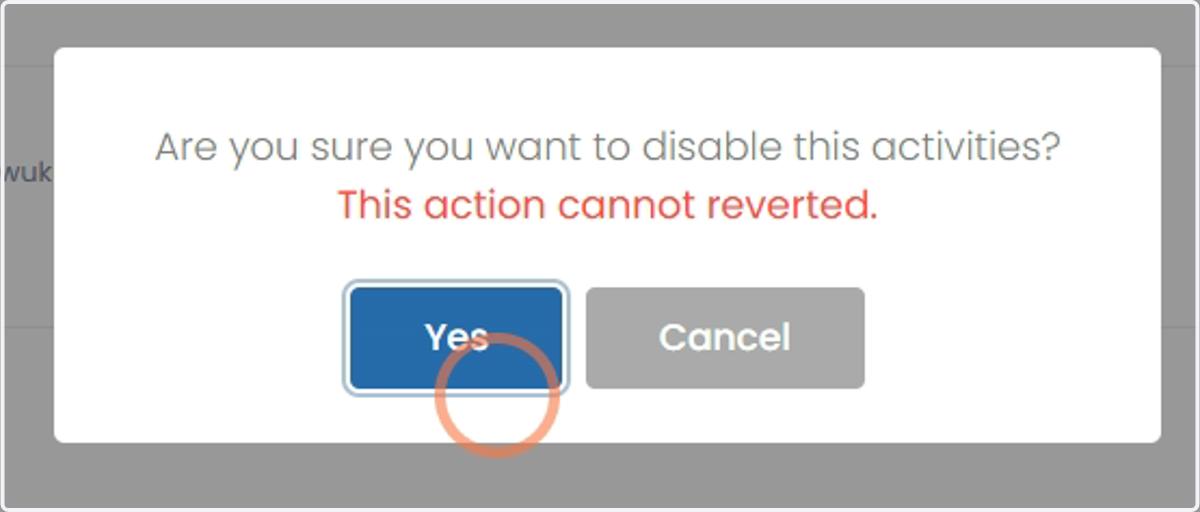 Klik 'Yes'.