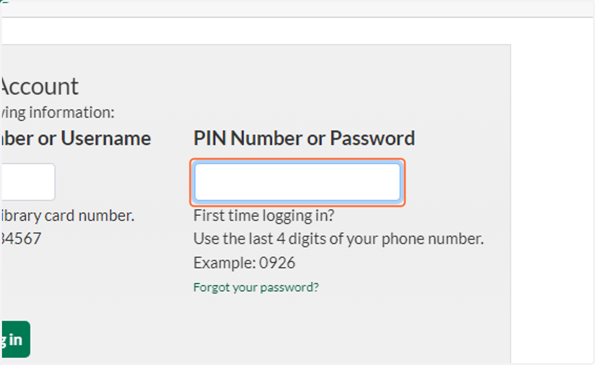 Type password which is the LAST FOUR DIGITS of your LUNCH NUMBER.