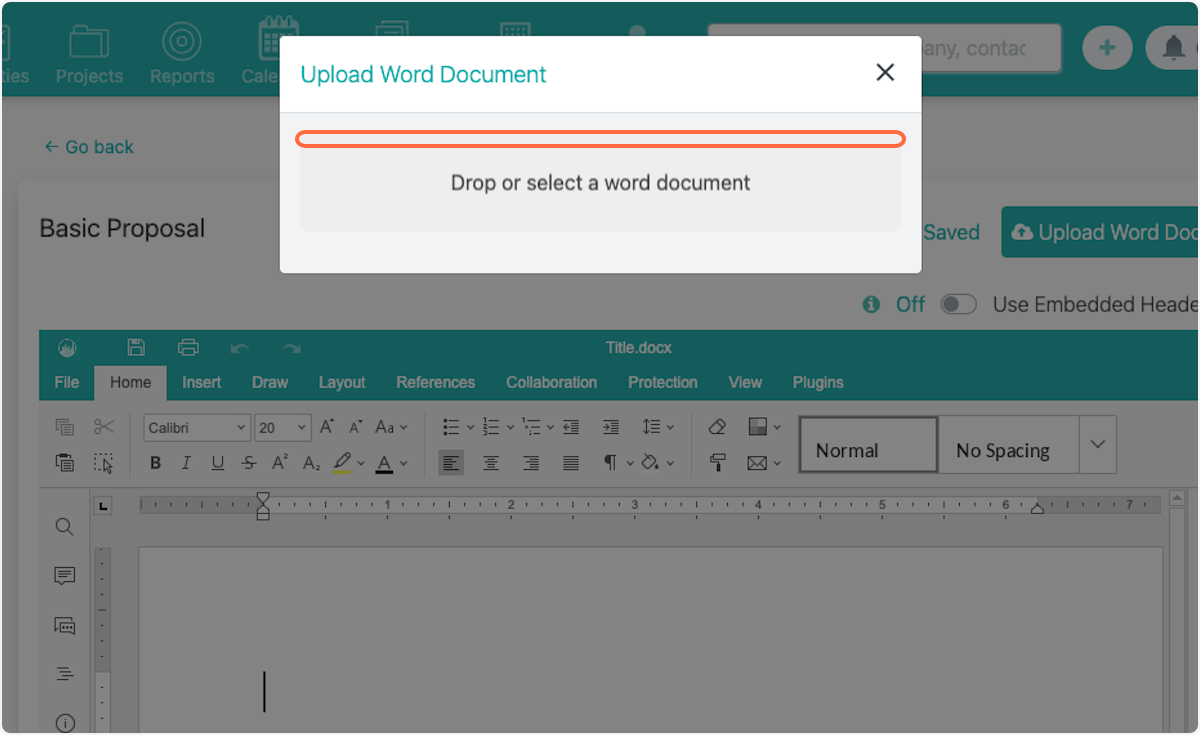 Drop or select a document