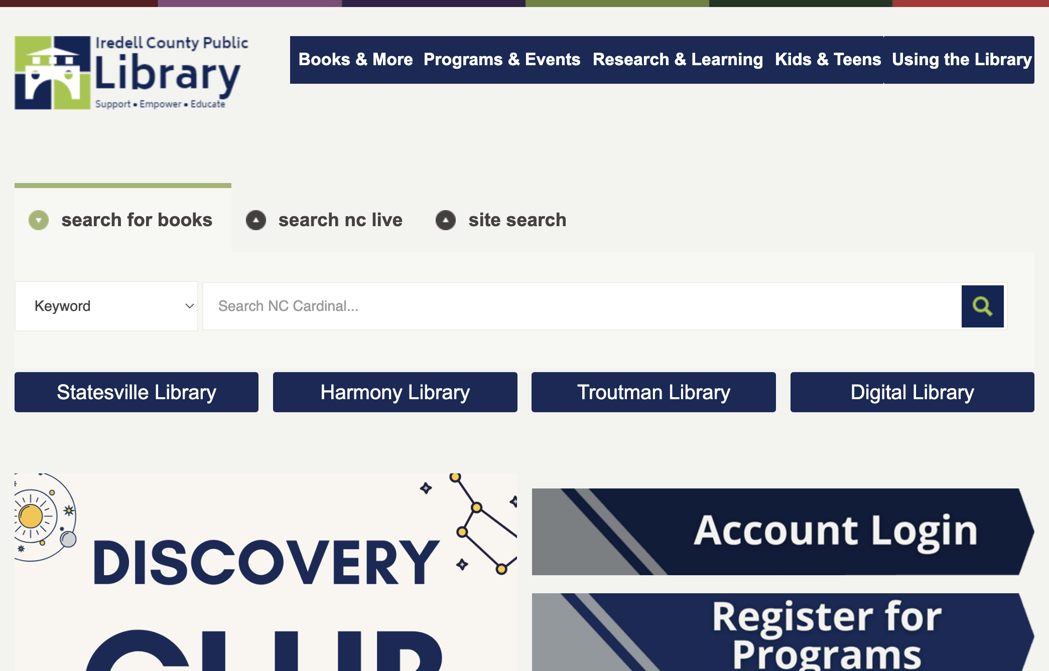 Click on Account Login