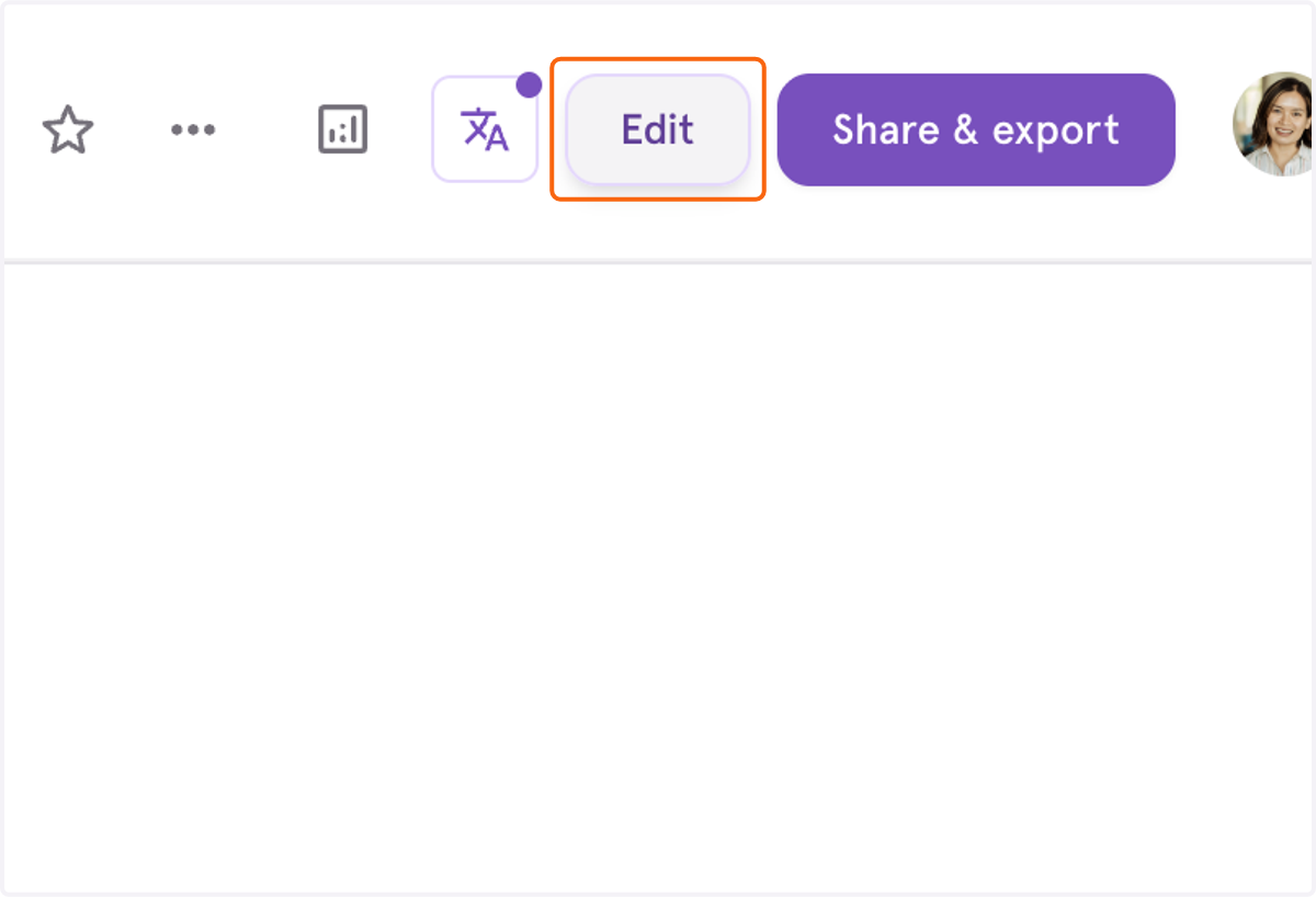 If you need to make edits, click on Edit.
