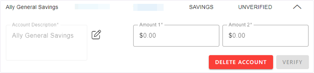 Enter Microdeposit Amounts in Sierra's Online Banking
