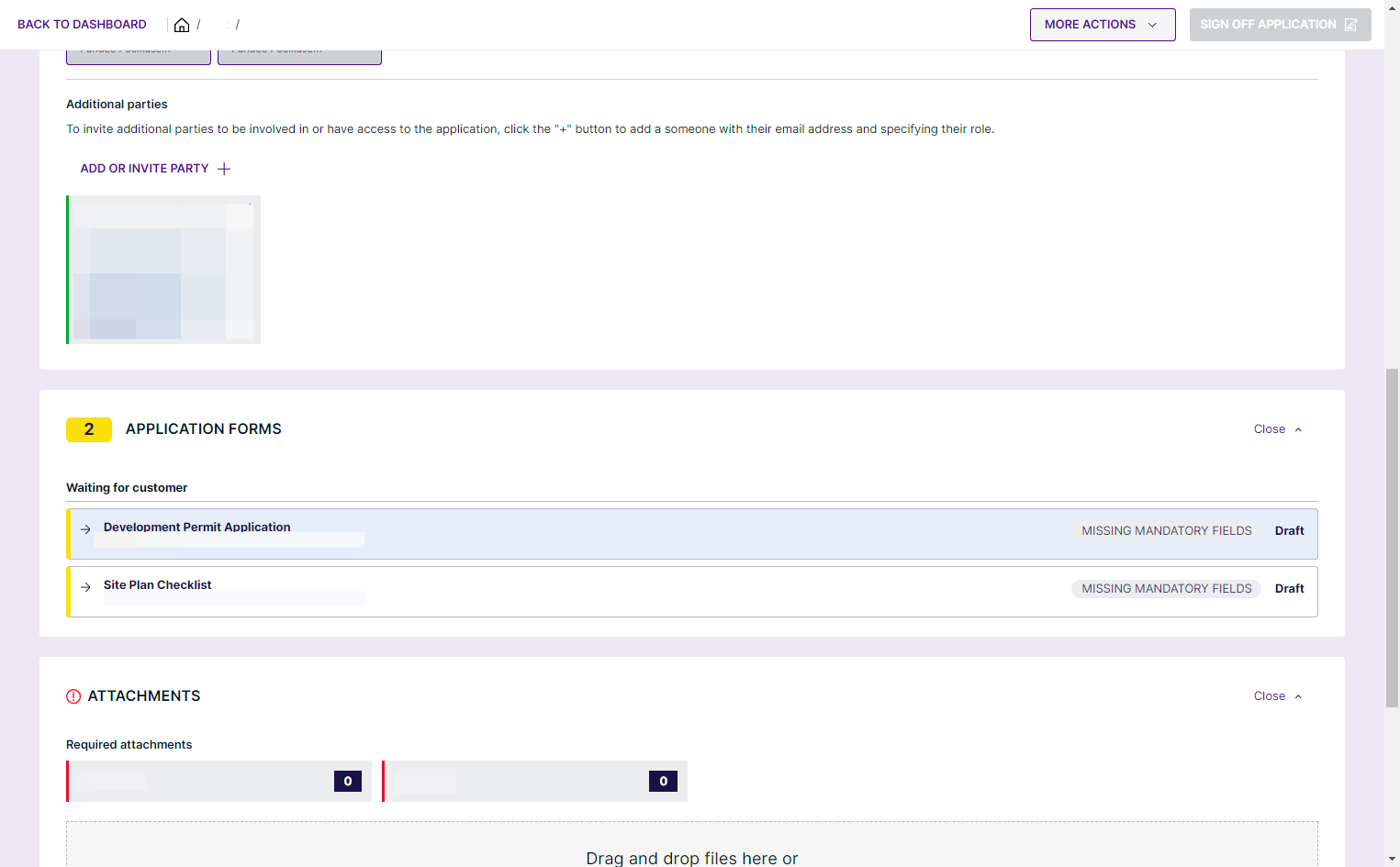Click on the permit application form. This form will be different depending on the category of your application and will be named accordingly.