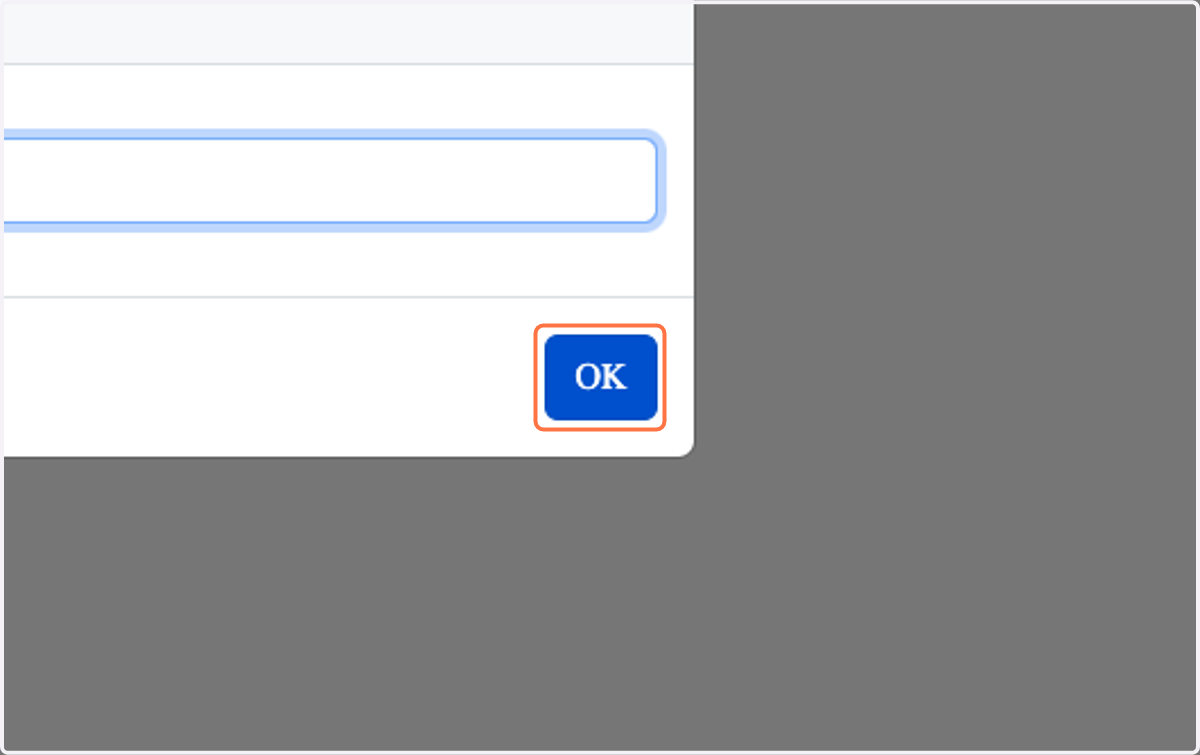 Click on OK