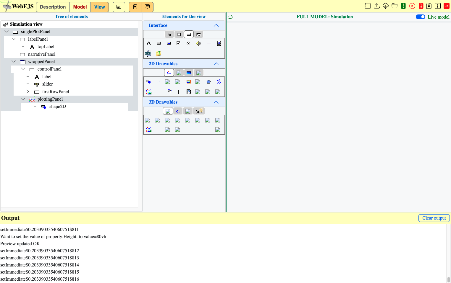 Click on plottingPanel…