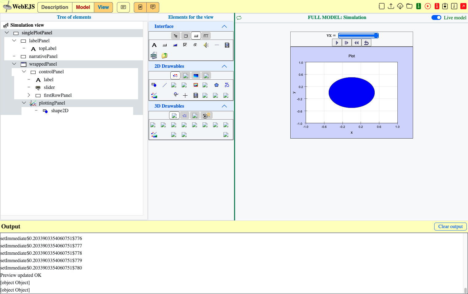 Click on plottingPanel…