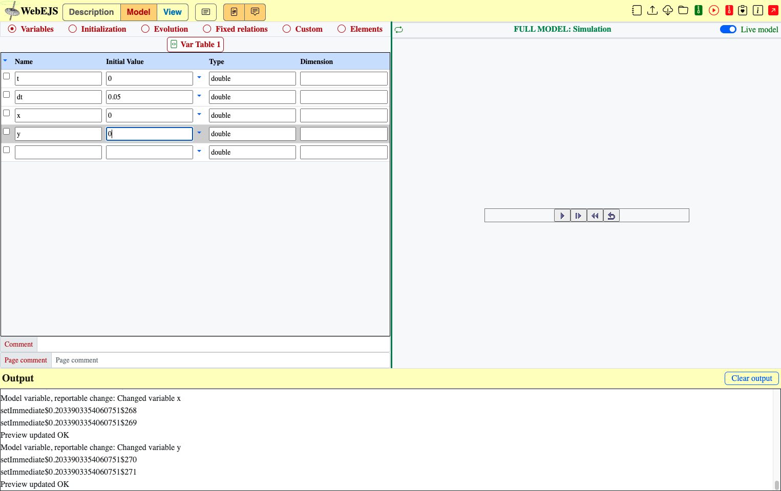 Type "0", again is to set initial value to zero