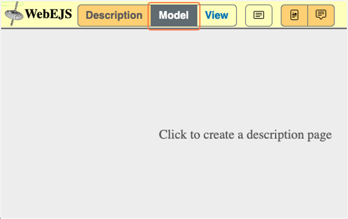 Click on Model