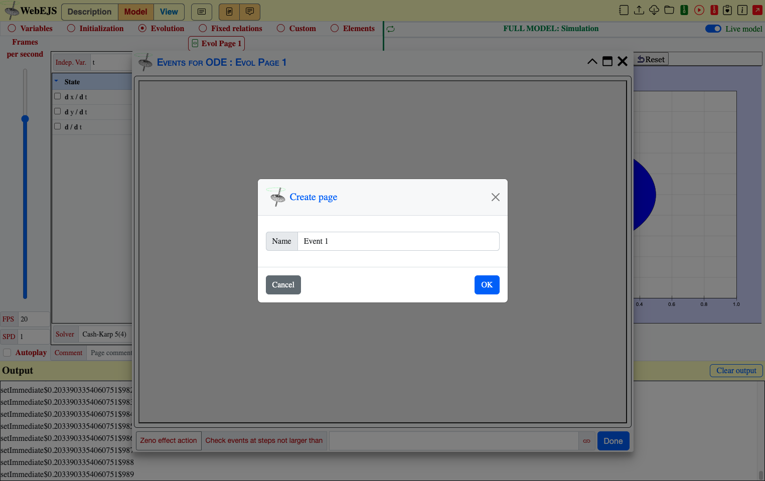 Click on Page name